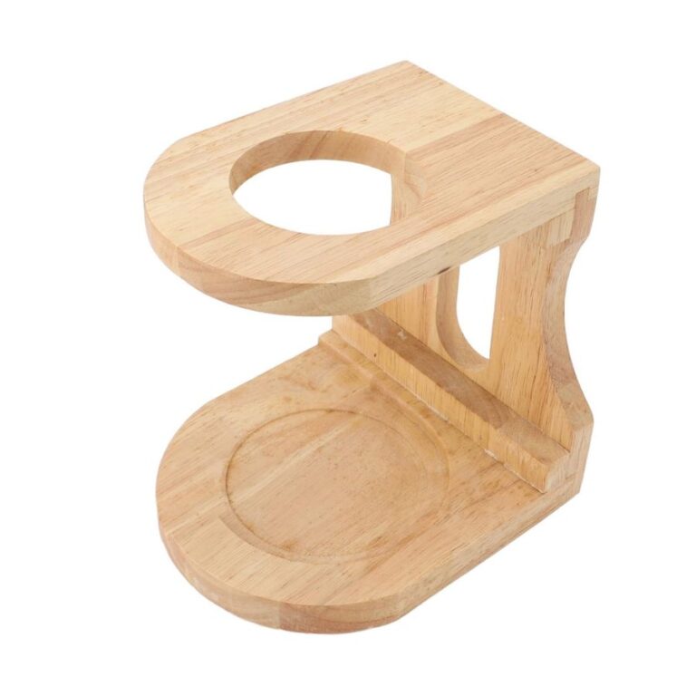 Handcrafted Wooden Pour Over Coffee Stand & Drip Station